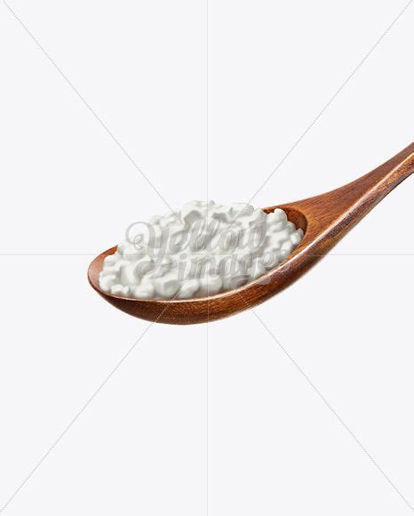 Download Wooden Spoon With Cottage Cheese